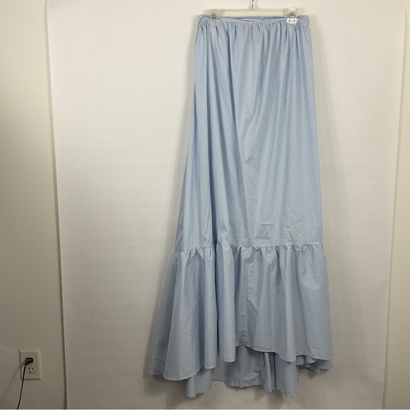 TCEC Striped Strapless Maxi Dress Size Small - Picture 1 of 9